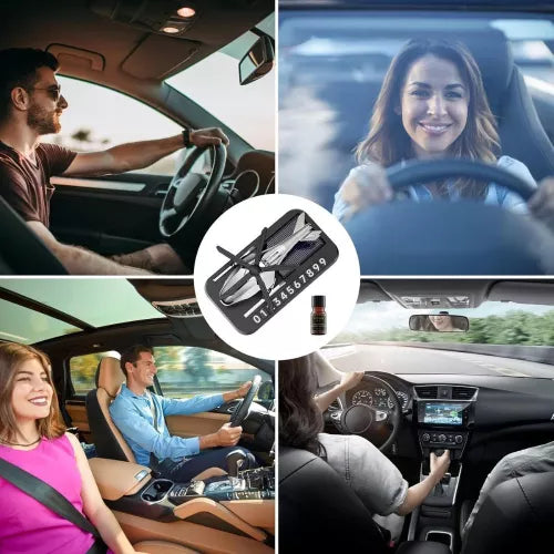 Difuzor Parfum Auto Solar – Odorizant cu Elice și Suport pentru Telefon