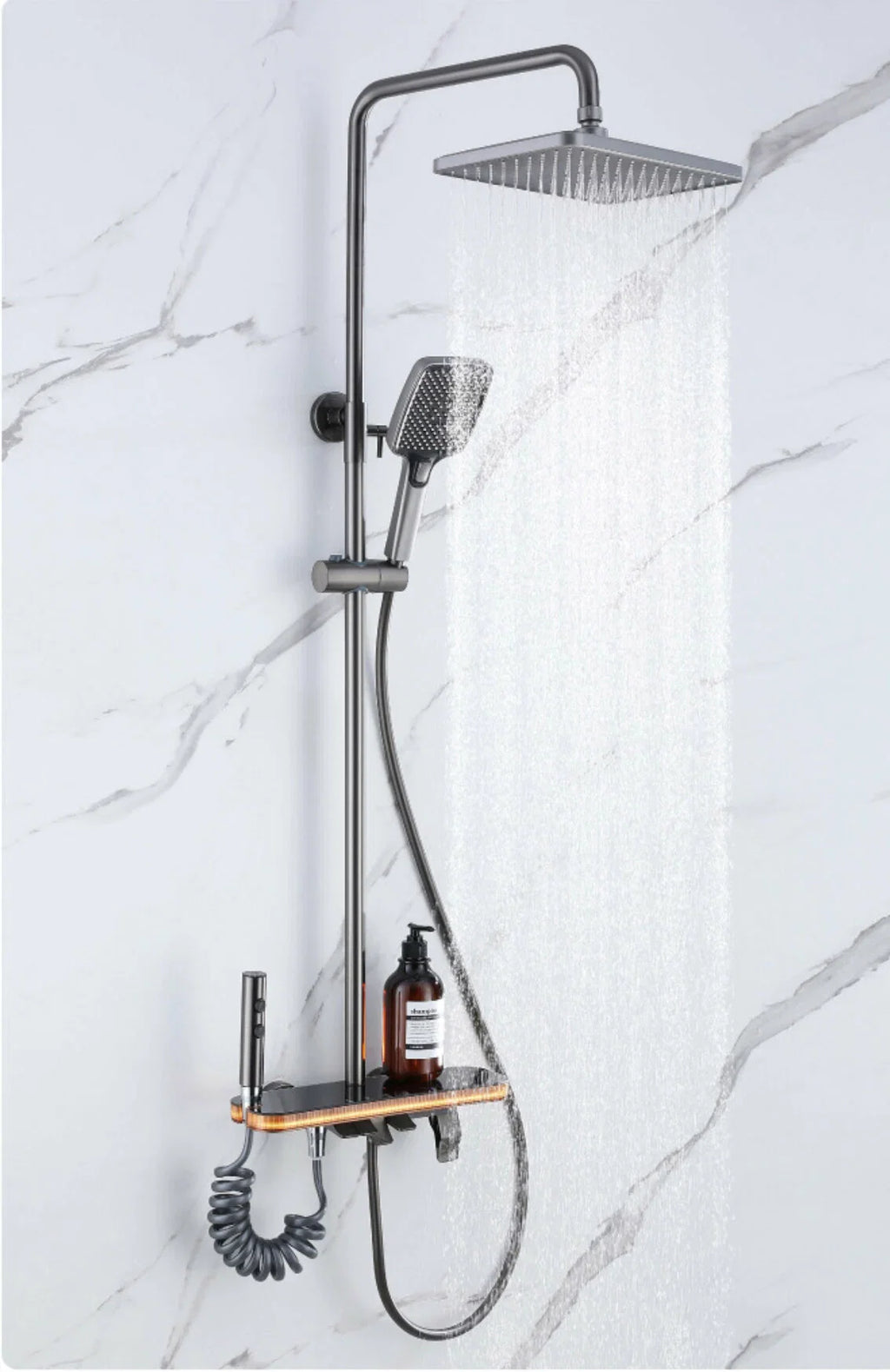 Sistem de duş „Tropic Rain” cu iluminare ambient şi indicator digital de temperatură, MTZ6