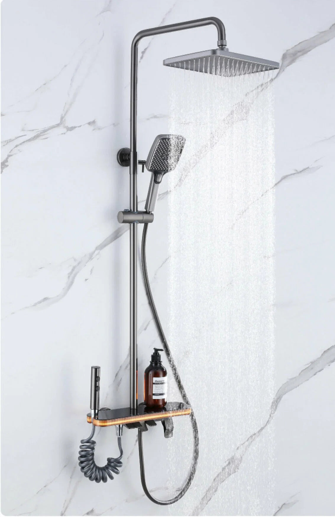 Sistem de duş „Tropic Rain” cu iluminare ambient şi indicator digital de temperatură, MTZ6
