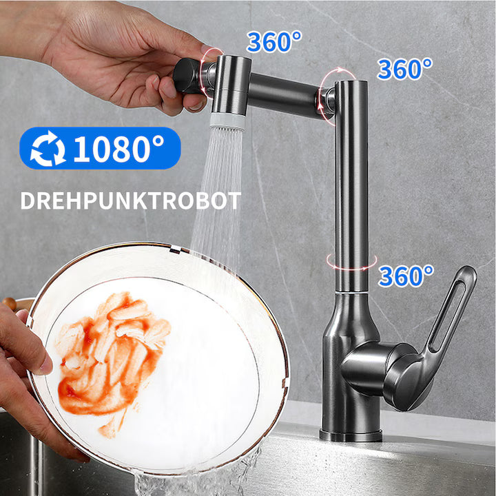 Baterie Baie/Bucătărie Rotativă cu Design Universal, Robinet de Lavoar Modern, VST127