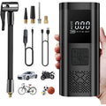 Mini Compresor Auto 3-în-1 cu Baterie 6000mAh – Pompa Digitală 150 PSI, Powerbank și Lanternă LED pentru Anvelope