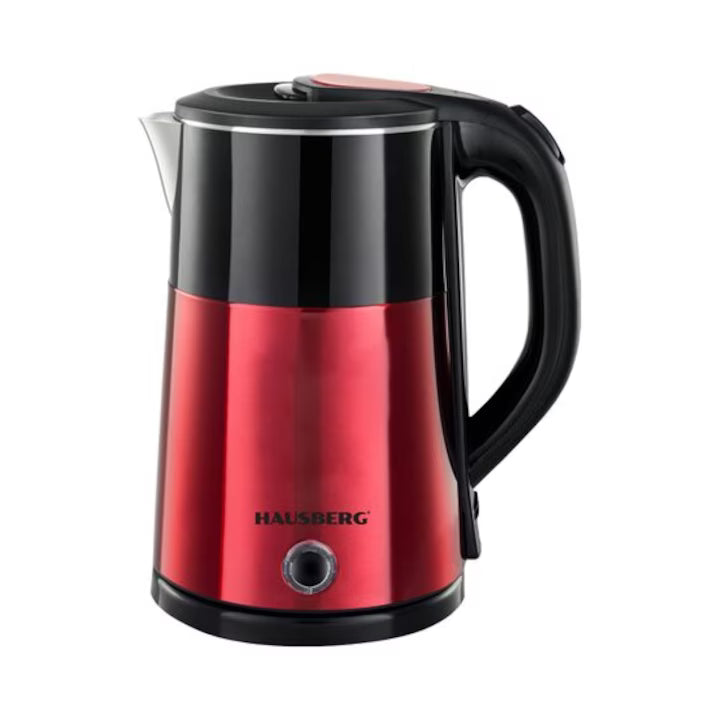 Cană Electrică 2L cu Oprire Automată – Hausberg HB-3618RS, 1500W, Bază Rotativă 360°