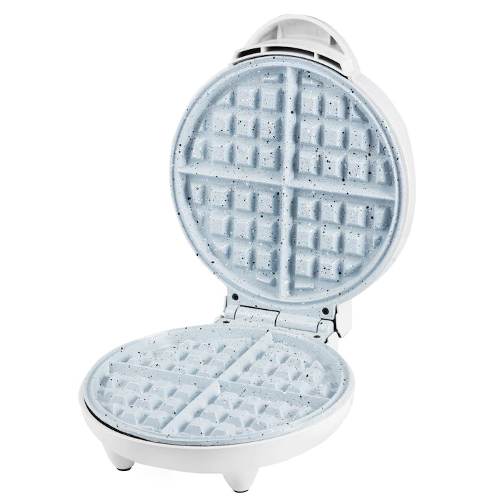 Aparat pentru Waffle Hausberg HB-3562AB – 1300W, 4 Vafe, Plăci Antiaderente, Inox, Alb