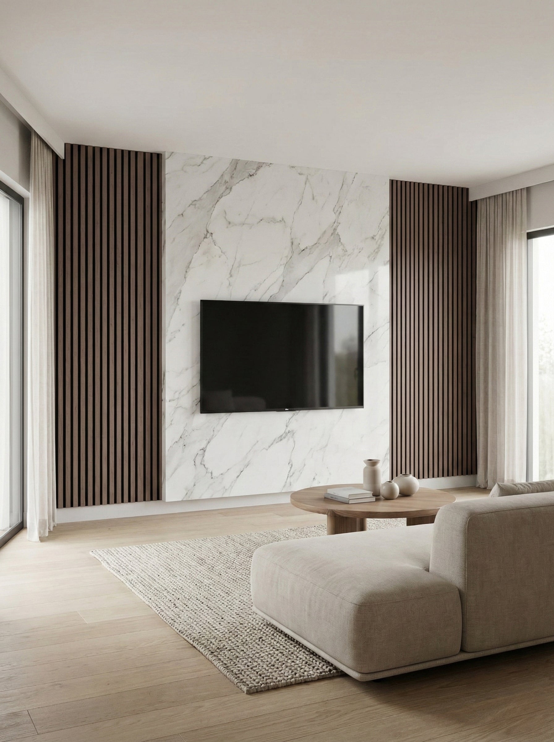 Riflaj perete interior Gri deschis