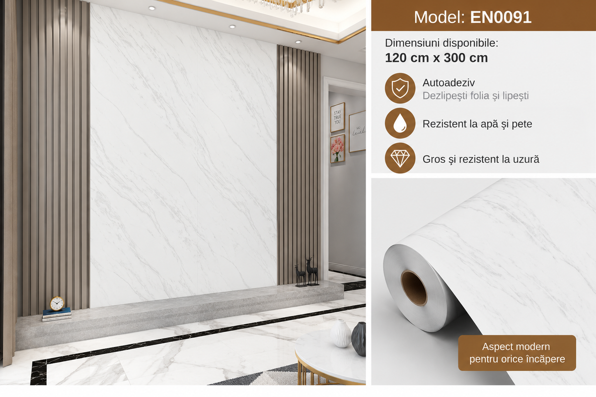Panou Decorativ Autoadeziv 3 x 1,2 m (324-8)