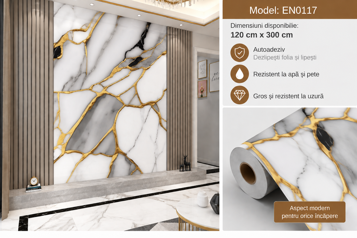 Panou Decorativ Autoadeziv 3 x 1,2 m (324-4)