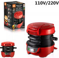 Sandwich Maker RAF 600W pentru Sandwich-uri și Burgeri, Plăci Antiaderente, Compact, Roșu