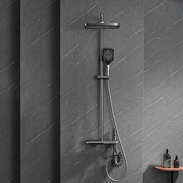 Coloană de Duș RainGlow – Afișaj Digital și LED-uri pentru O Experiență Premium