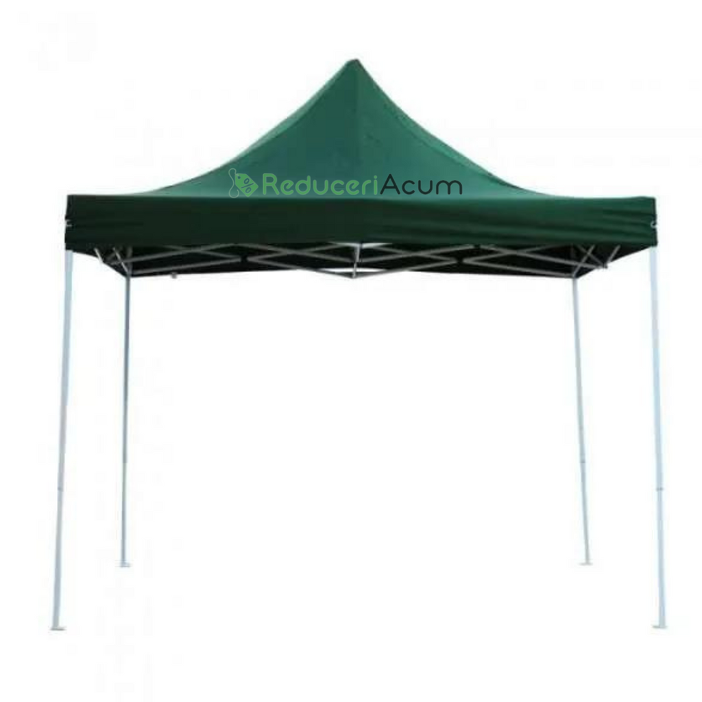 Cort albastru Pavilion 3x3m  Pliabil, tip acordeon! Cadru Metal pentru Curte, Gradina, Evenimente