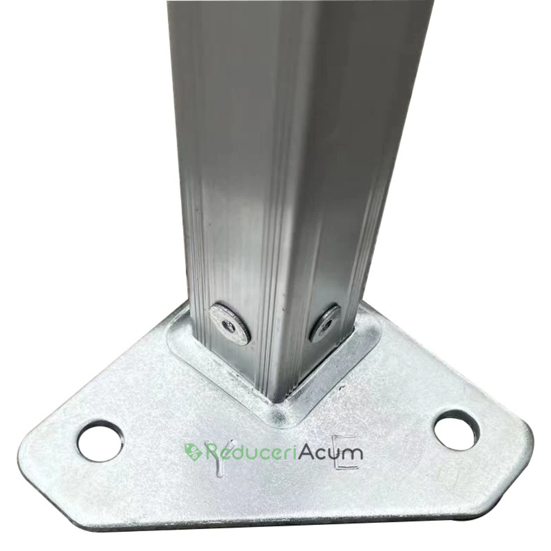 Cort albastru Pavilion 3x3m  Pliabil, tip acordeon! Cadru Metal pentru Curte, Gradina, Evenimente