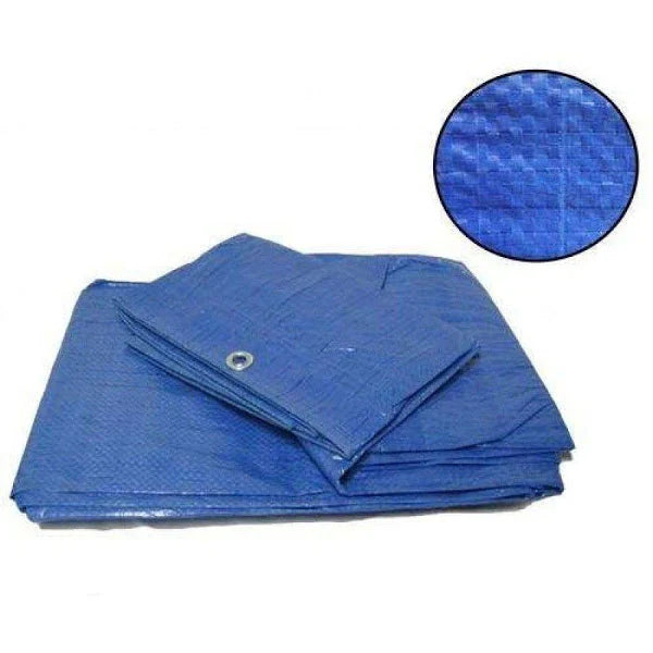 Prelată Exterior 150g/m² cu Inele Metalice – Impermeabilă, Albastru