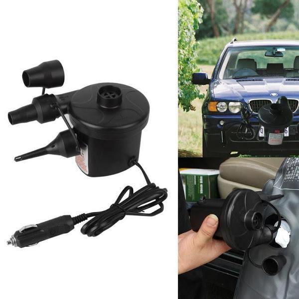 Mini Compresor Electric pentru Umflare și Dezumflare 12V / 220V, Pompa Rapidă pentru Saltele Gonflabile, Bărci, Colace și Mingi